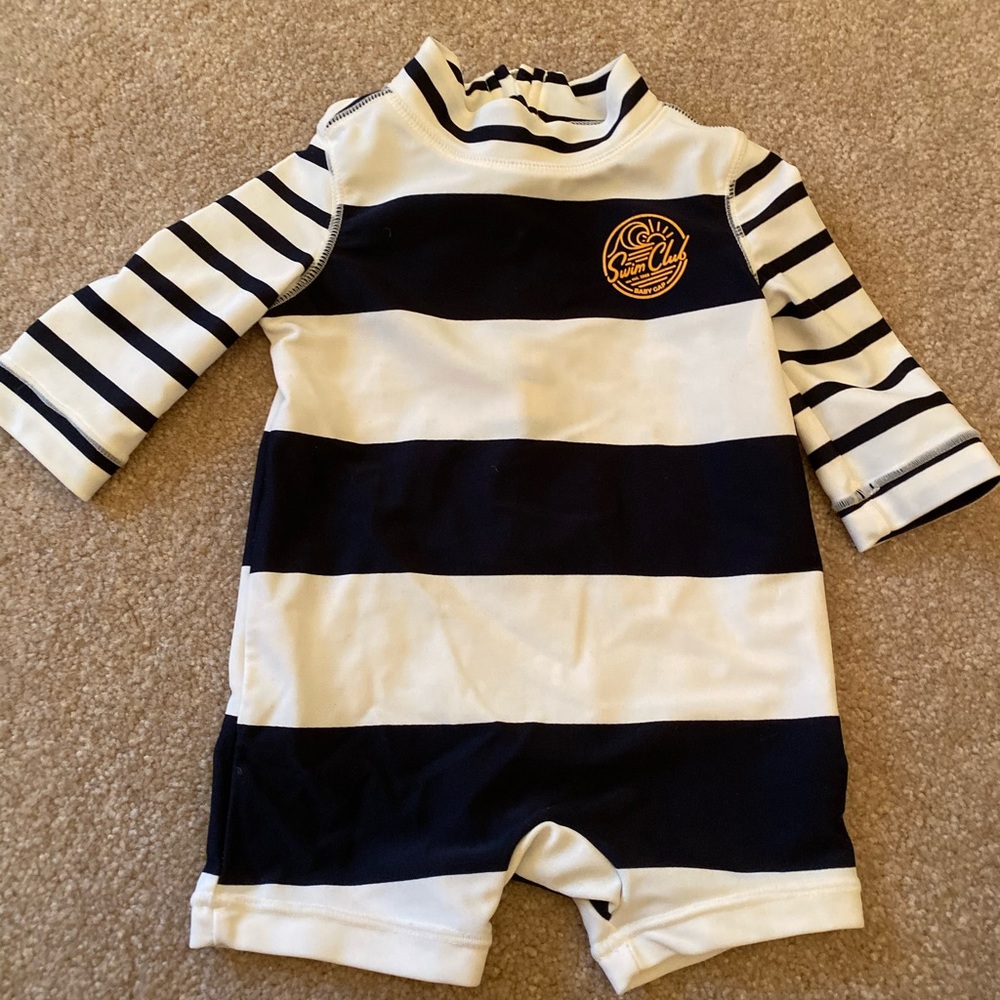 Striped Baby GAP Rash guard So cute!